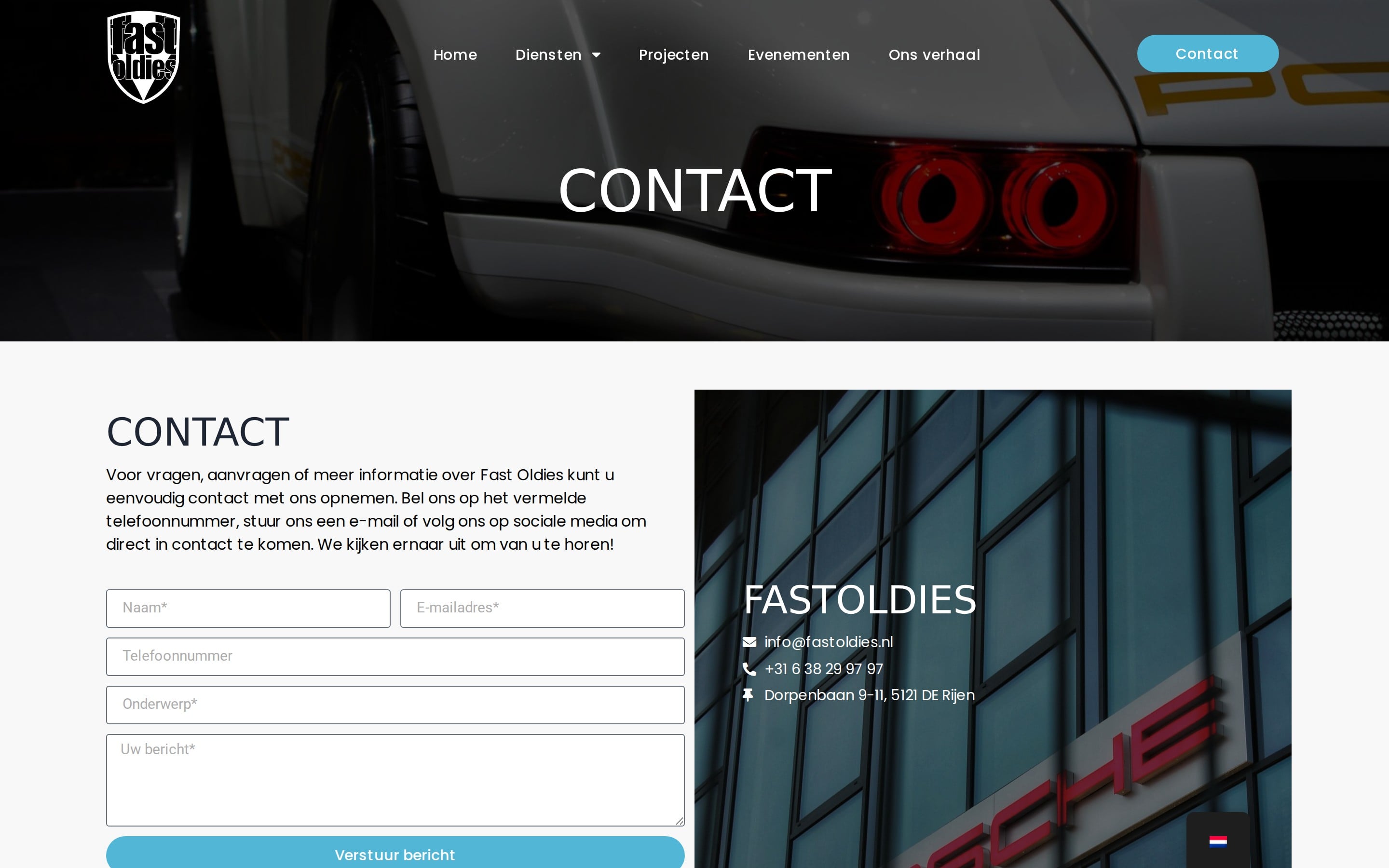 Contactpagina van fastoldies.nl